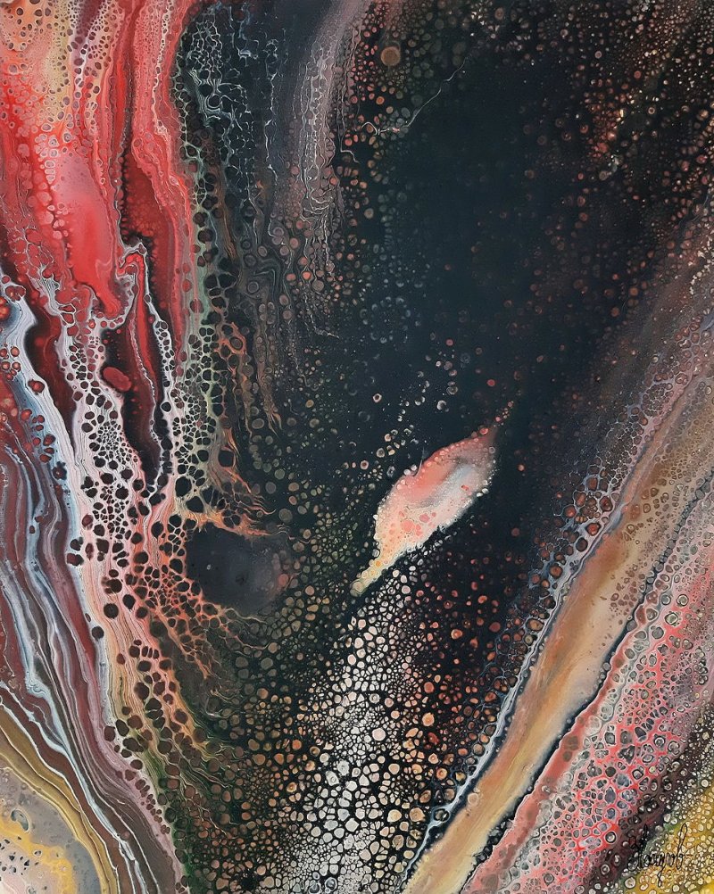 Abstraction - Metamorphosis 118 SL - 40cm x 50cm, Painting Čokulov Zoran