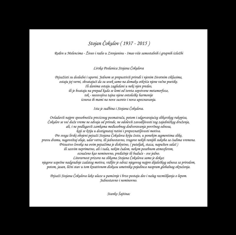 Pejzaž -03, Slika Čokulov Zoran