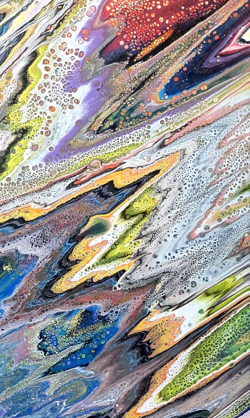 Apstrakcija - Metamorphosis 129 SL - 30cm x 50cm, Slika Čokulov Zoran