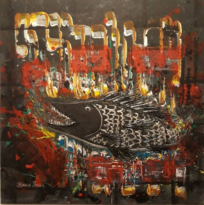 A singing fish, Painting Jelic Bane