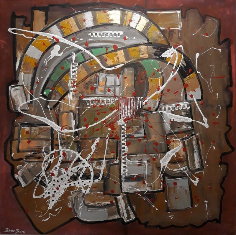 Electric temple, Painting Jelic Bane