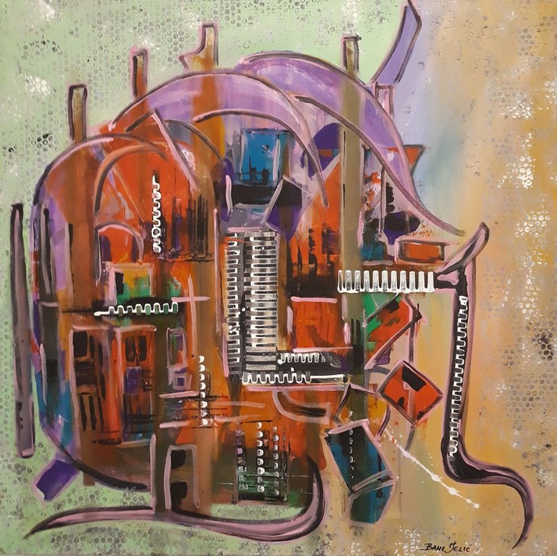 Tesla`s invention 011, Painting Jelic Bane