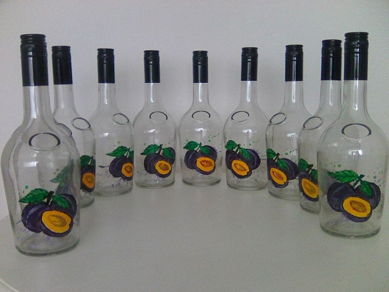 Brandy bottles, Handicraft Ostojić Sanja