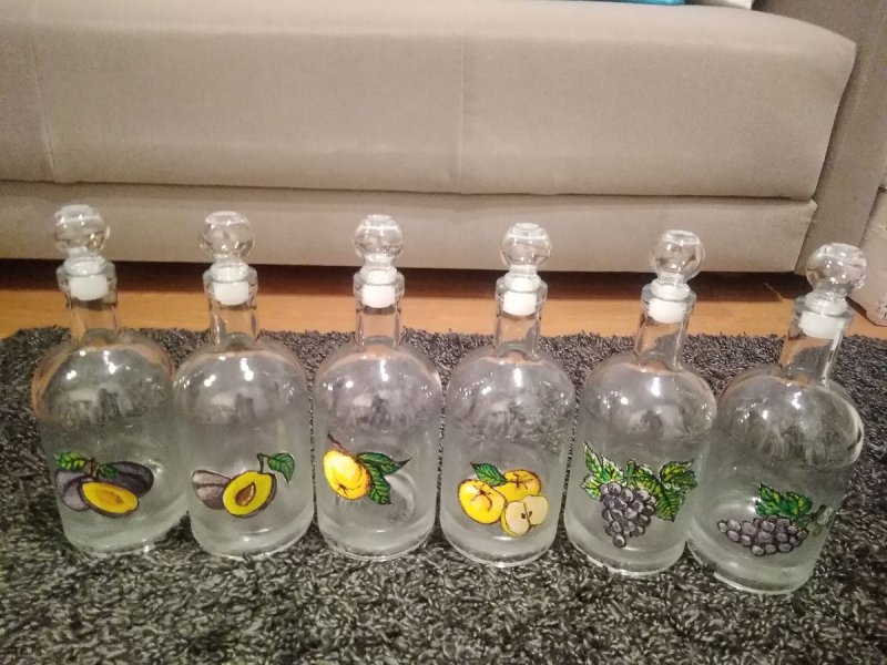 Brandy bottles, Handicraft Ostojić Sanja
