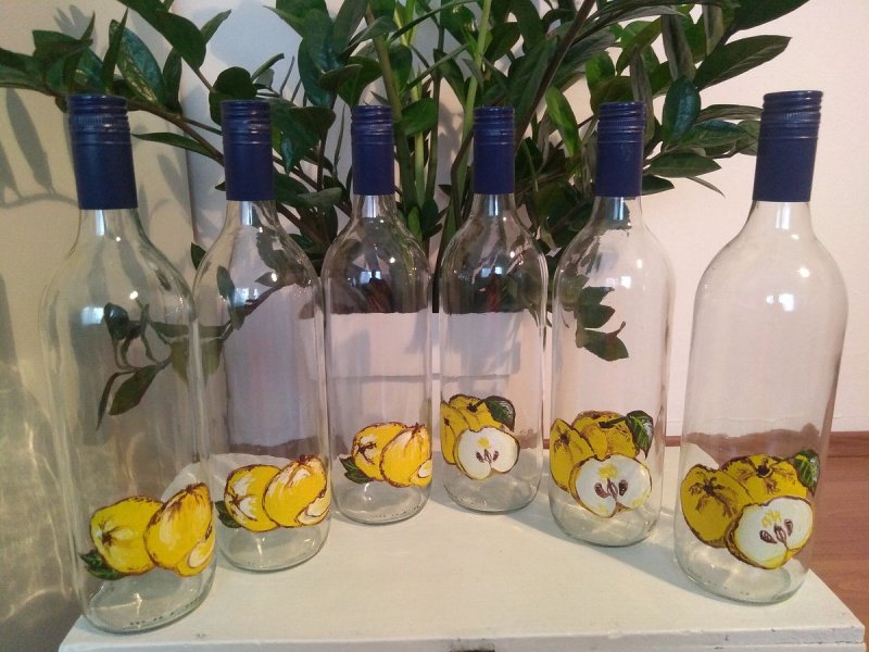 Brandy bottles, Handicraft Ostojić Sanja
