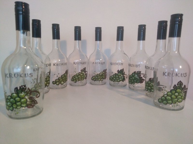 Brandy bottles-grape, Handicraft Ostojić Sanja