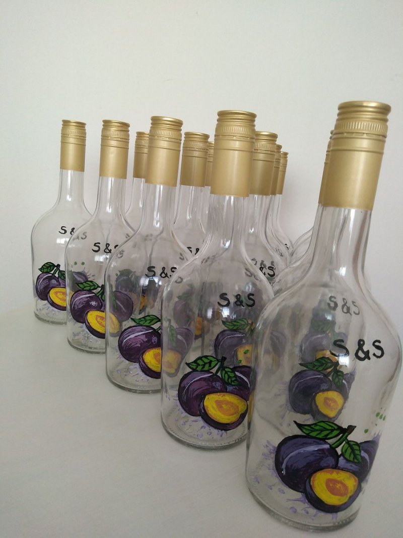 Brandy bottles, Handicraft Ostojić Sanja