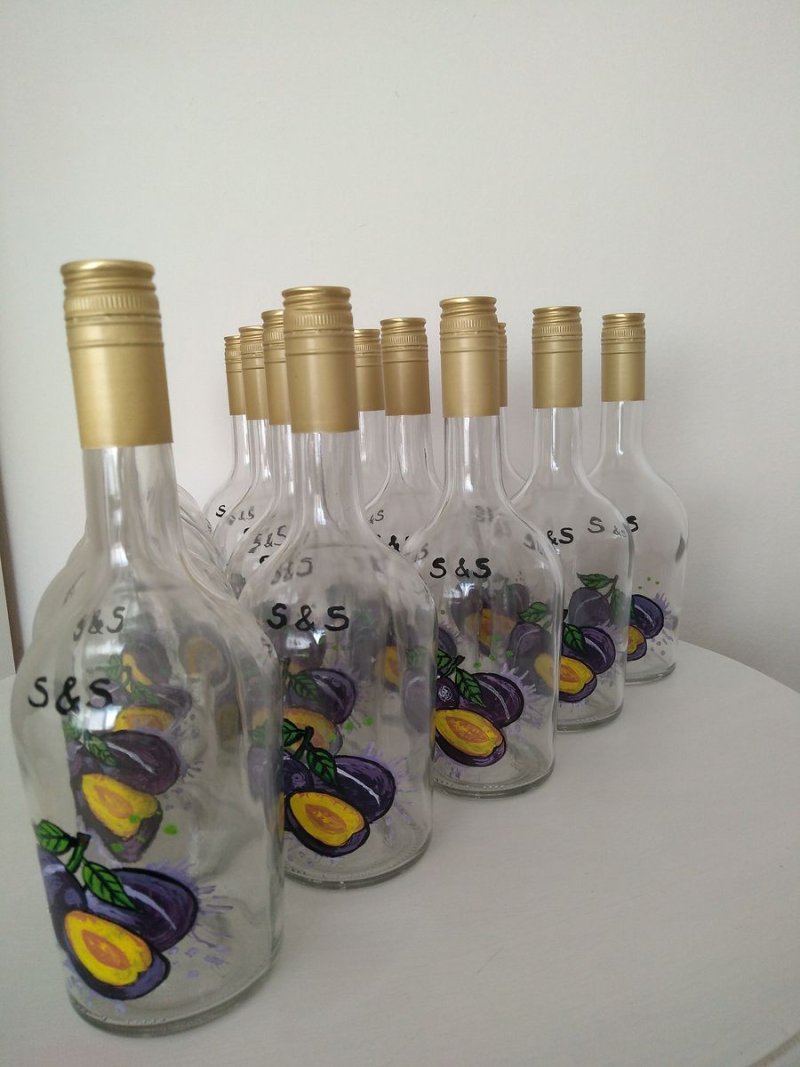 Brandy bottles, Handicraft Ostojić Sanja