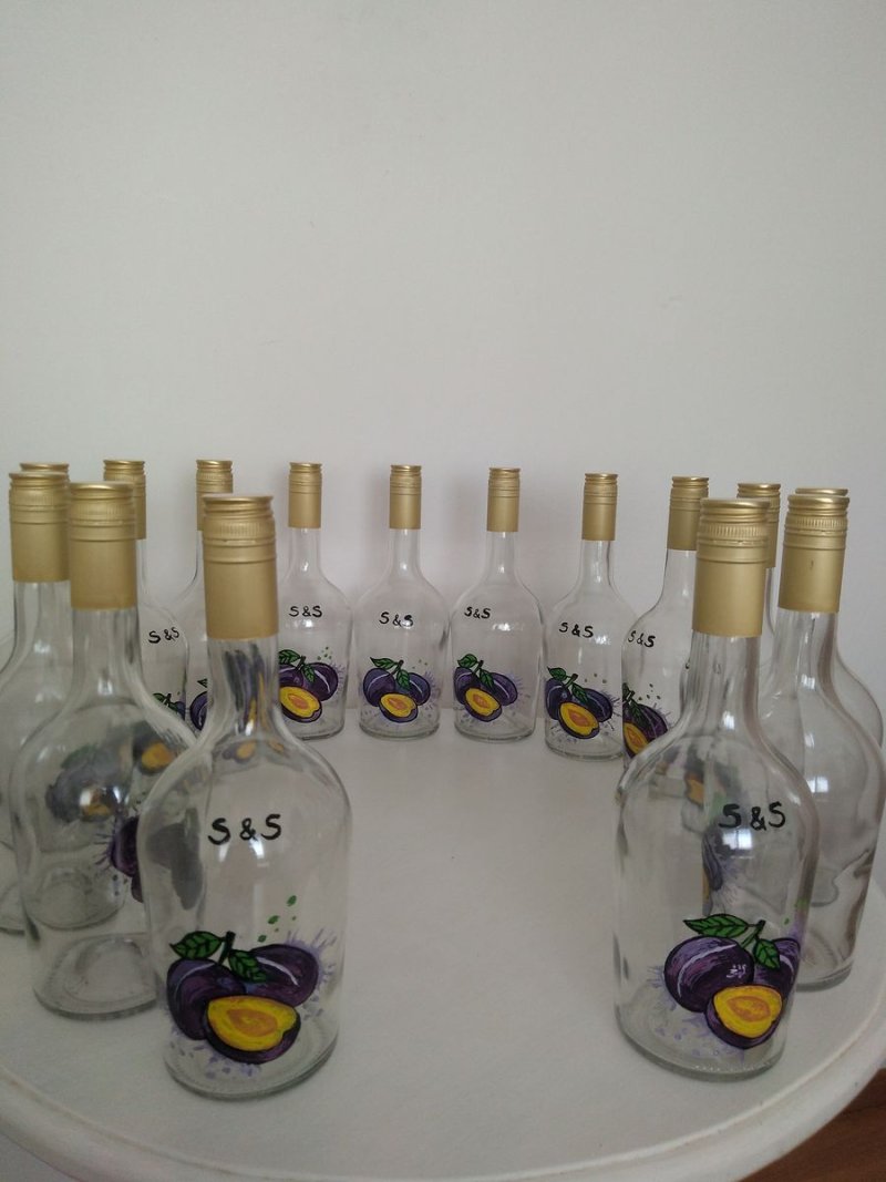 Brandy bottles, Handicraft Ostojić Sanja