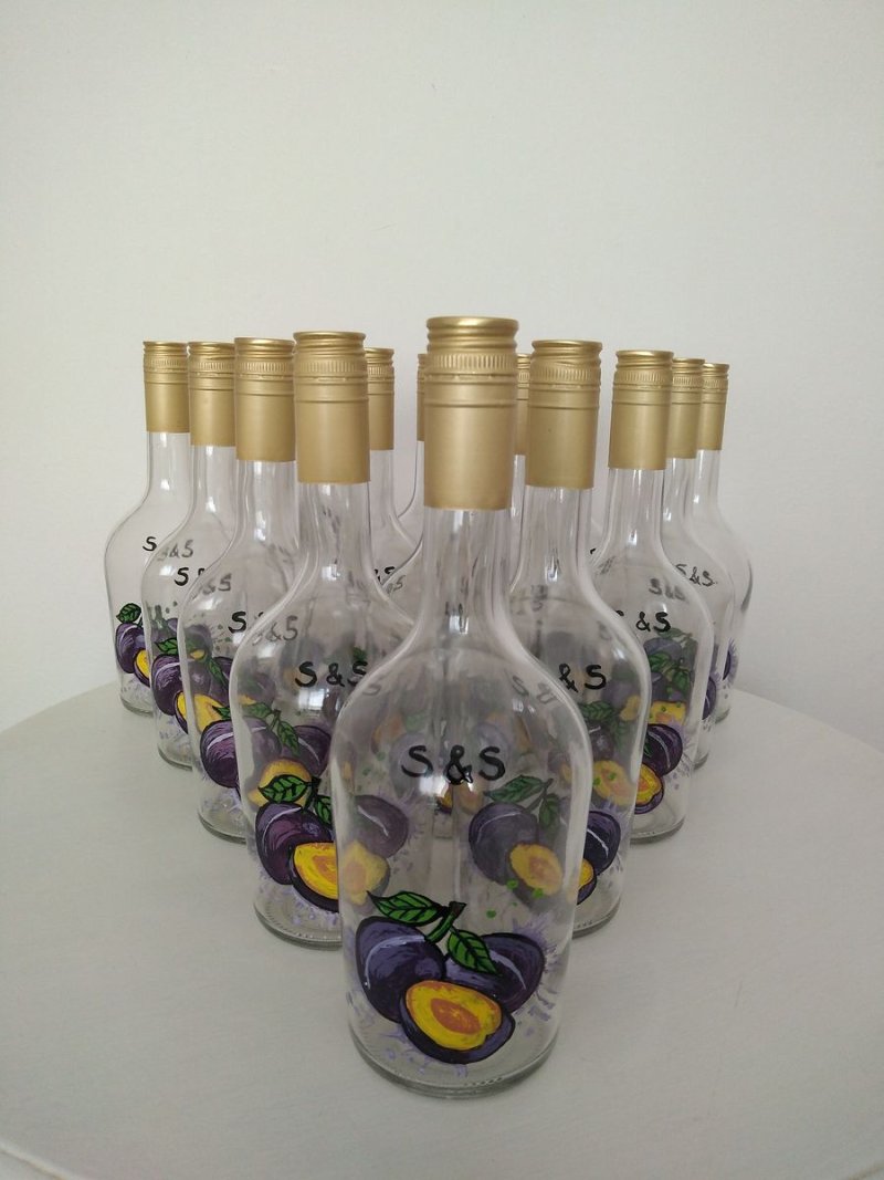 Brandy bottles, Handicraft Ostojić Sanja