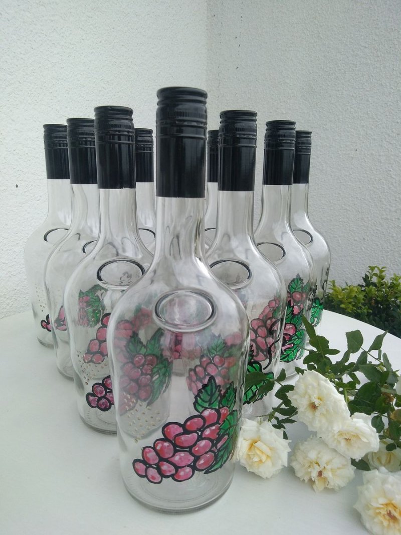 Brandy bottles, Handicraft Ostojić Sanja