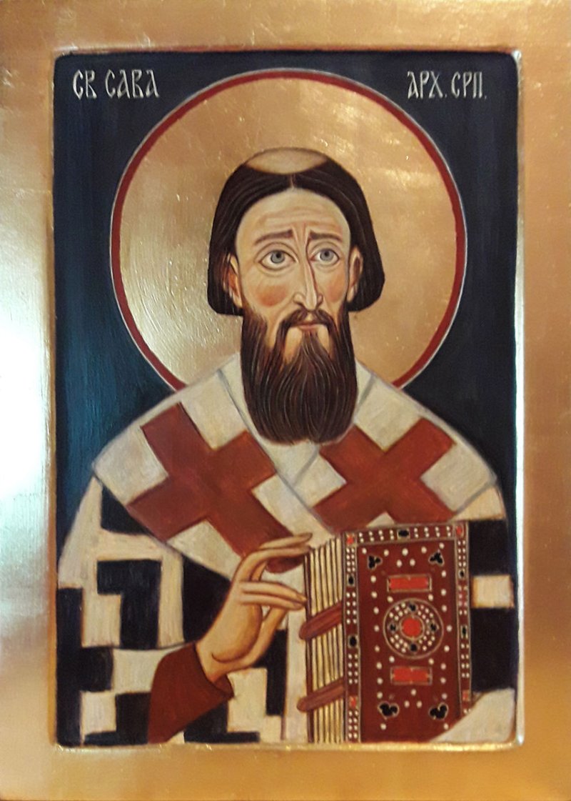 Saint Sava, Painting Pravoslavne Ikone