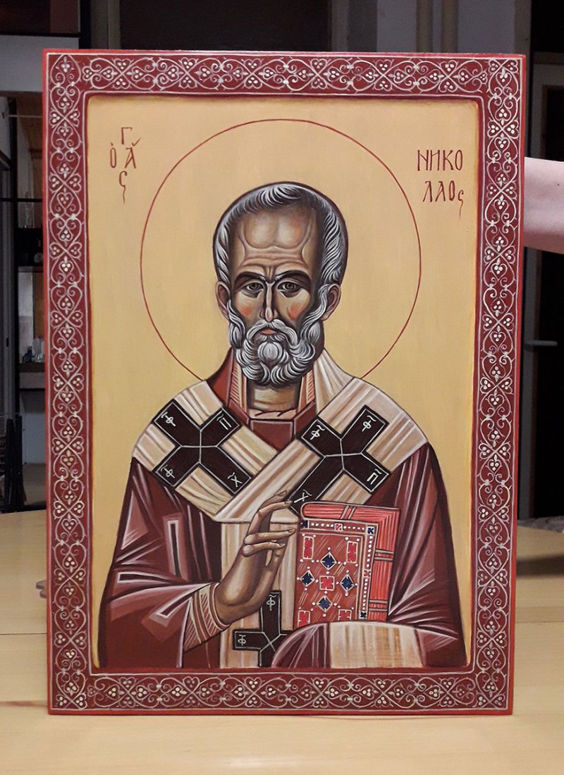Saint Nicholas of Myra, Painting Pravoslavne Ikone
