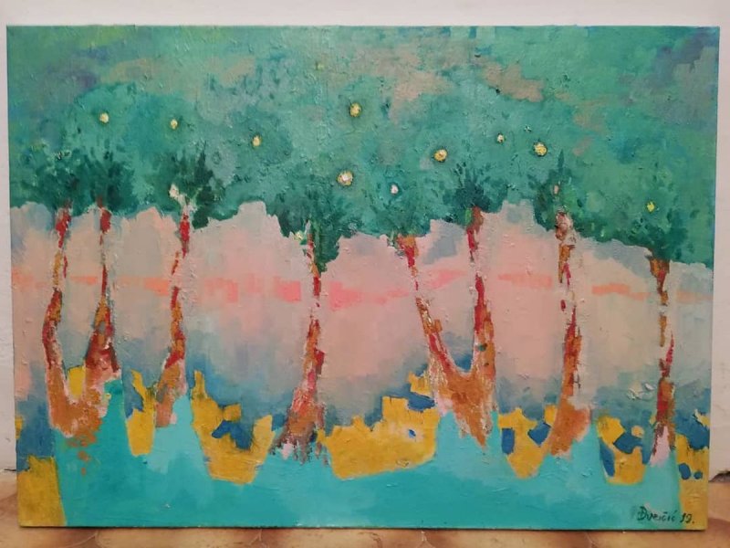 The forest in love, Painting Đuričić Miloš