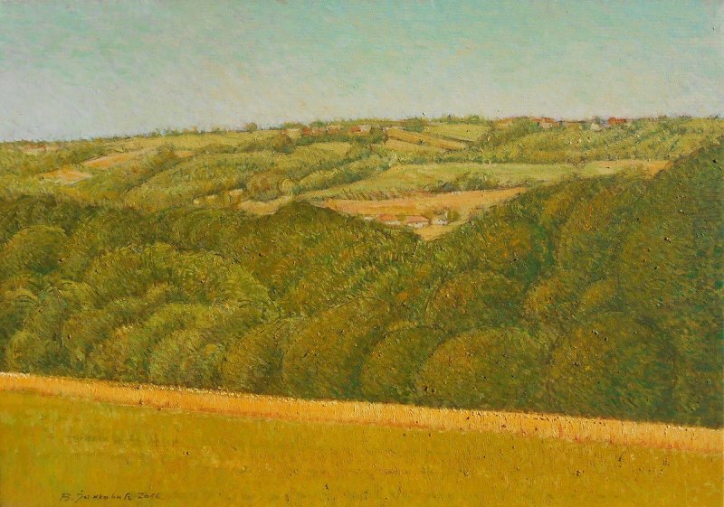 LETNJI MOTIV SA COKOTINOG BRDA, Painting Janković Vladimir