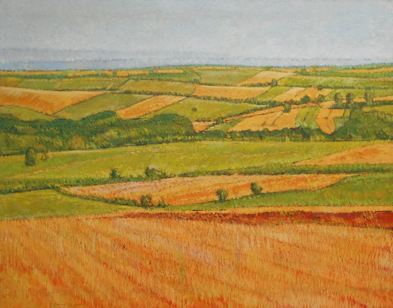 FIELDS, GRASSLANDS, FORESTS NEAR RACHA, Painting Janković Vladimir