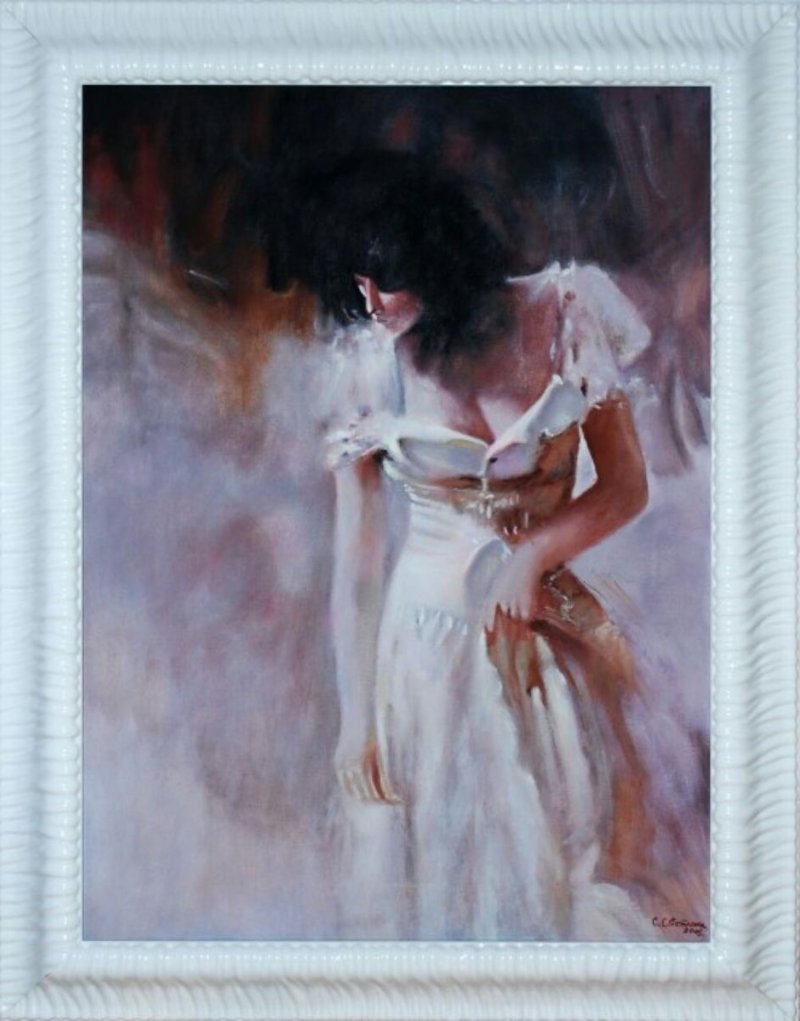 Lady in White, Painting Savić Svetlana