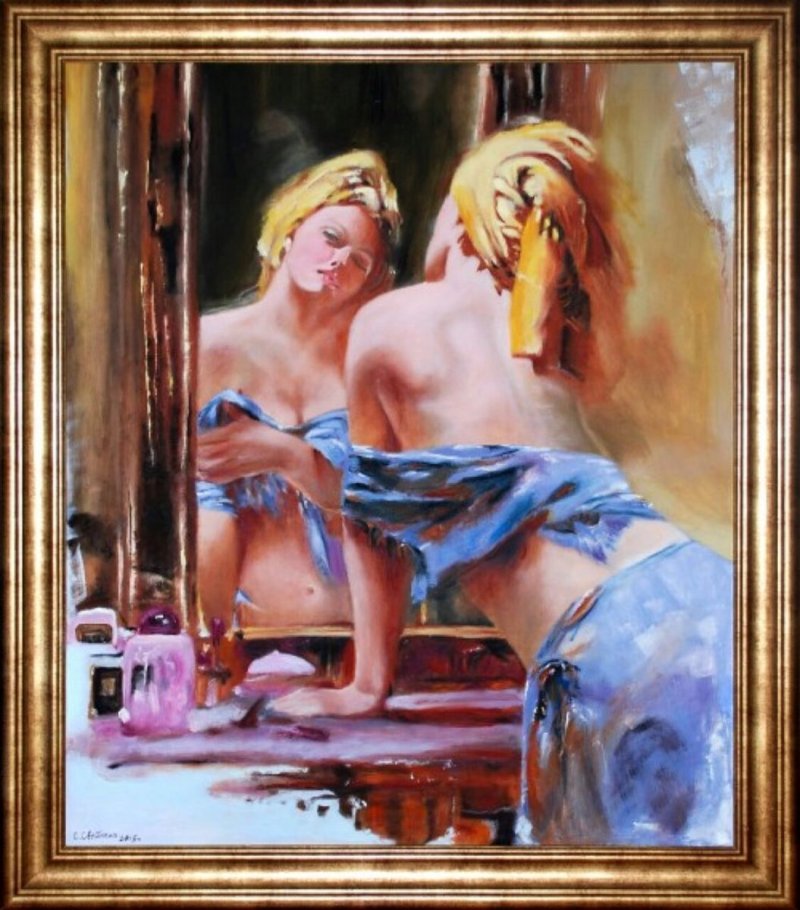 Girl Wearing a Turban, Painting Savić Svetlana