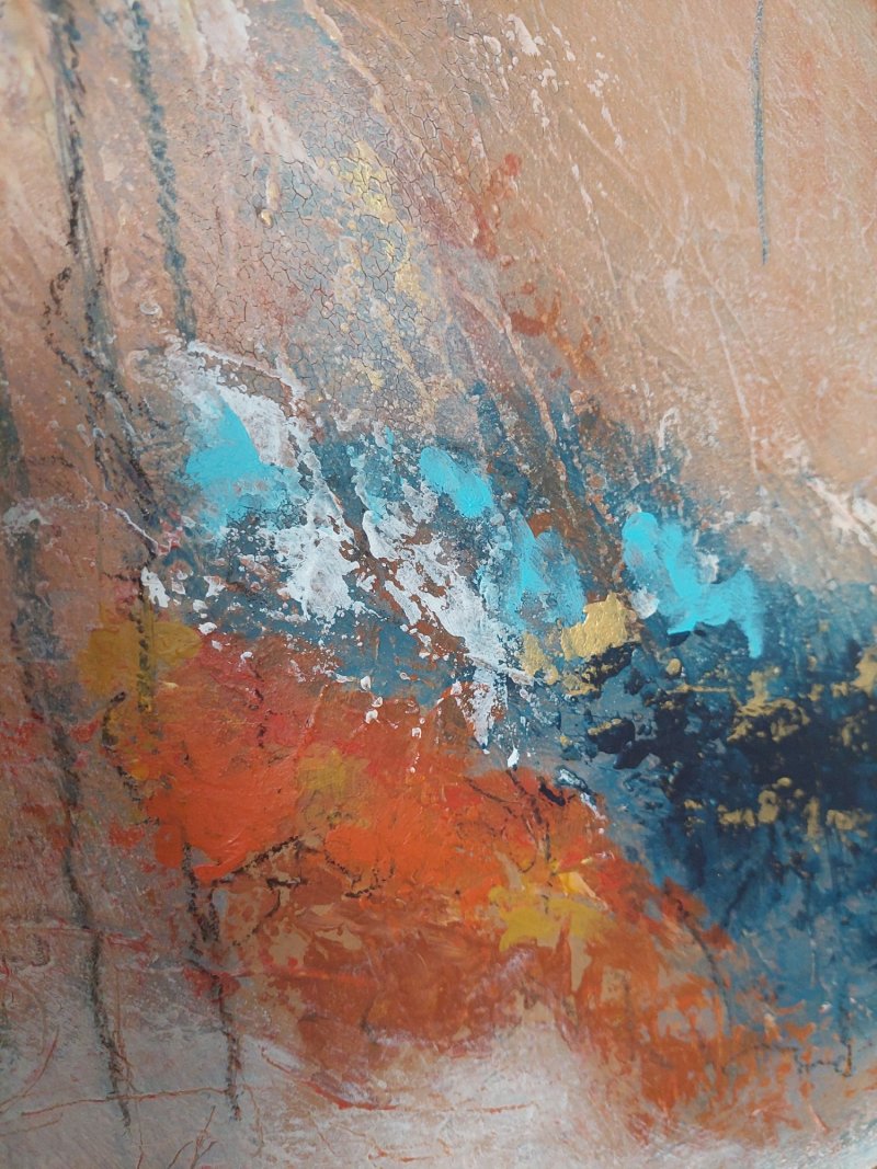 There s a blue bird in my heart III, Painting Bojana Milisavljević Bogić