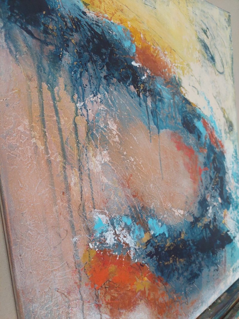 There s a blue bird in my heart III, Painting Bojana Milisavljević Bogić