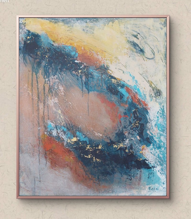 There s a blue bird in my heart III, Painting Bojana Milisavljević Bogić