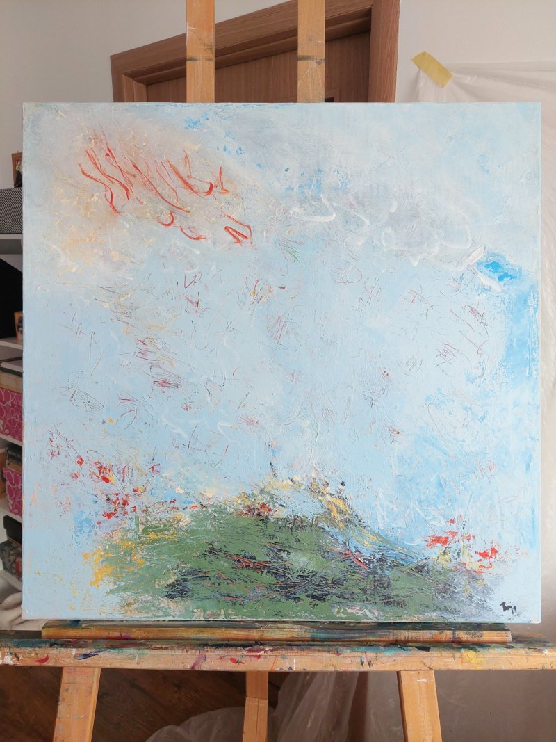 The sky above us, Painting Bojana Milisavljević Bogić