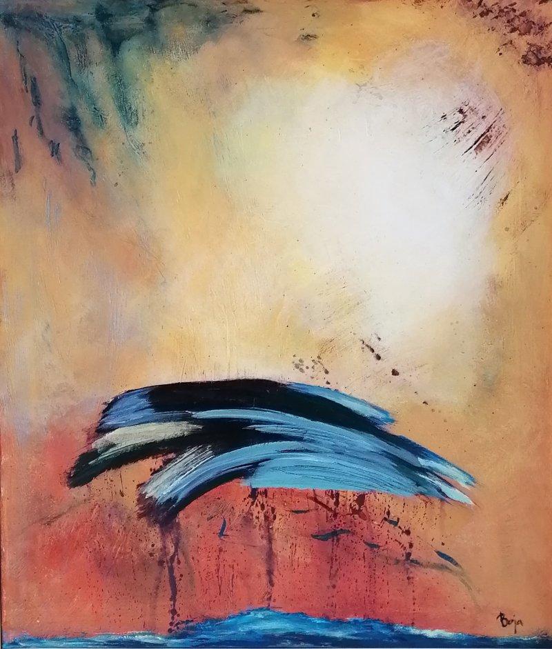 The blue bird is in my heart, Painting Bojana Milisavljević Bogić