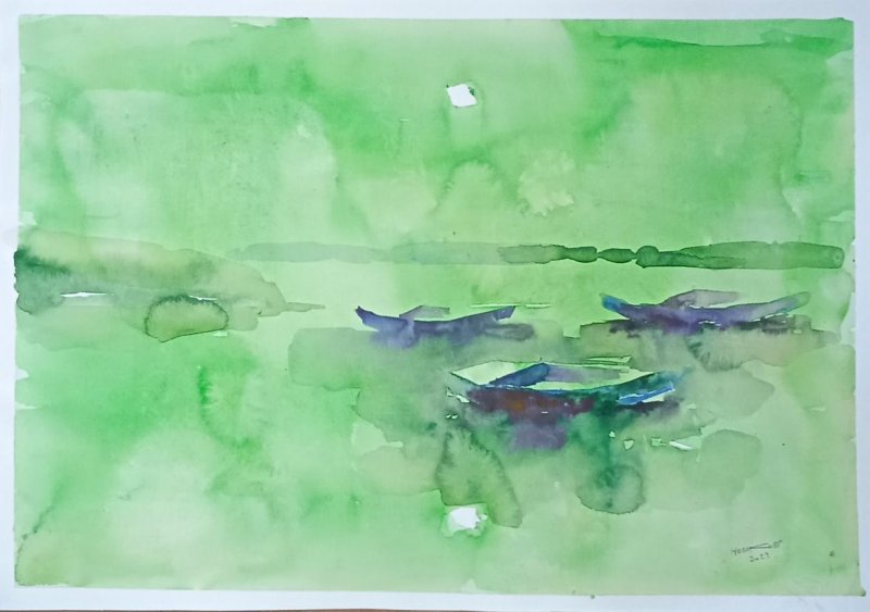 `The evening-5`, Painting Novakov Goran