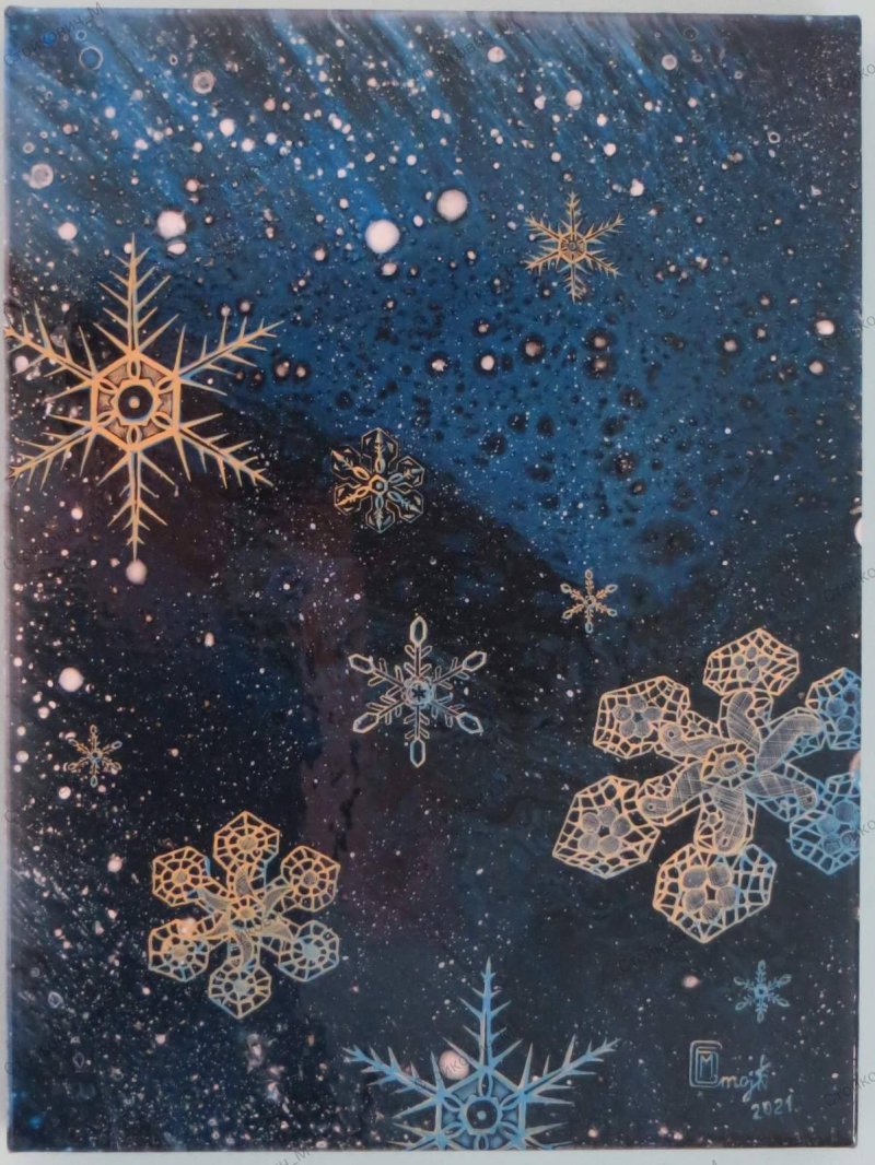 Winter, Painting Stojkovic Brylina Marija