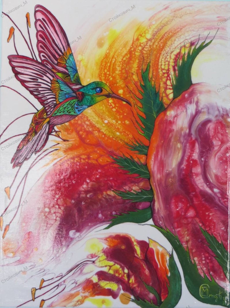 Colibri 1, Painting Stojkovic Brylina Marija