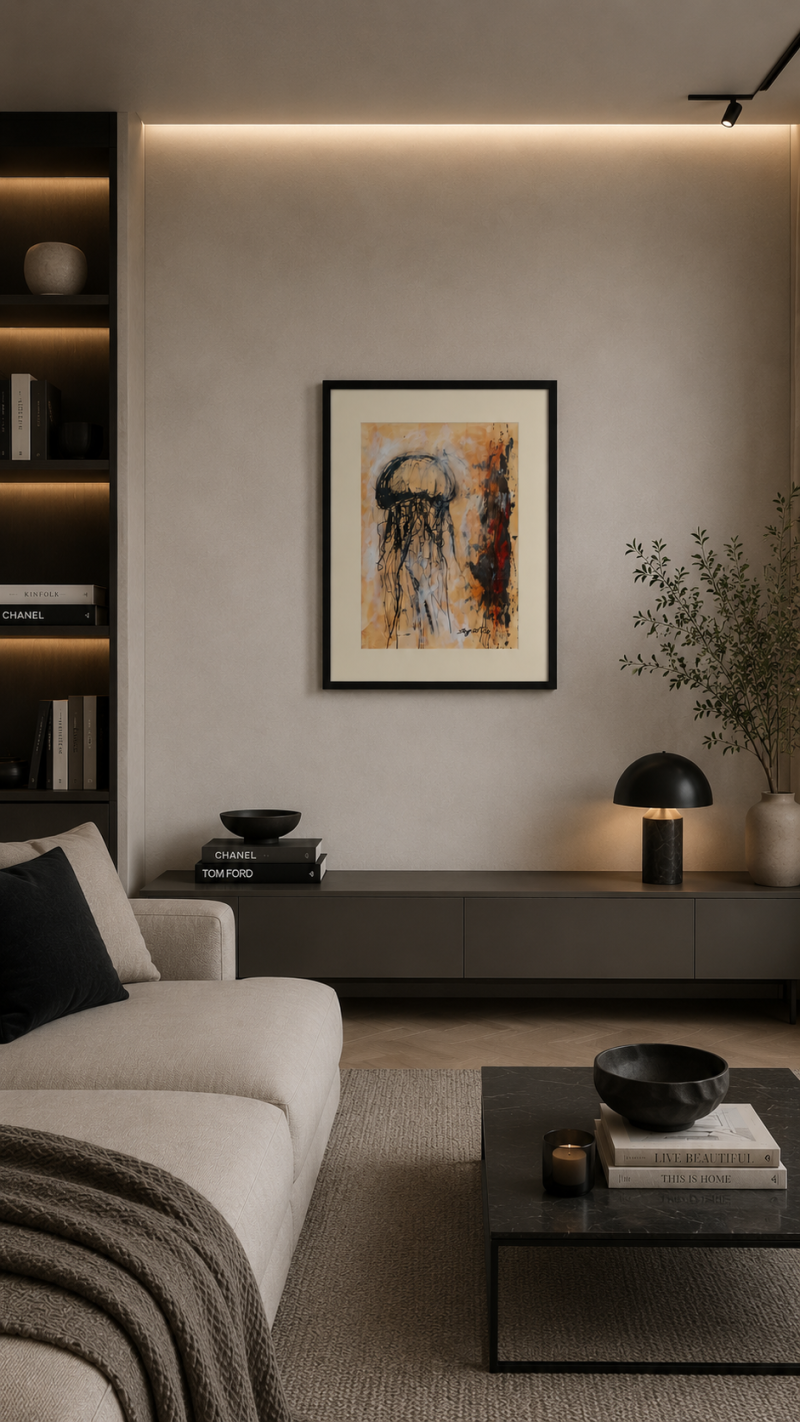 Stone traces IV, Painting Tijana Stojičić Tikka