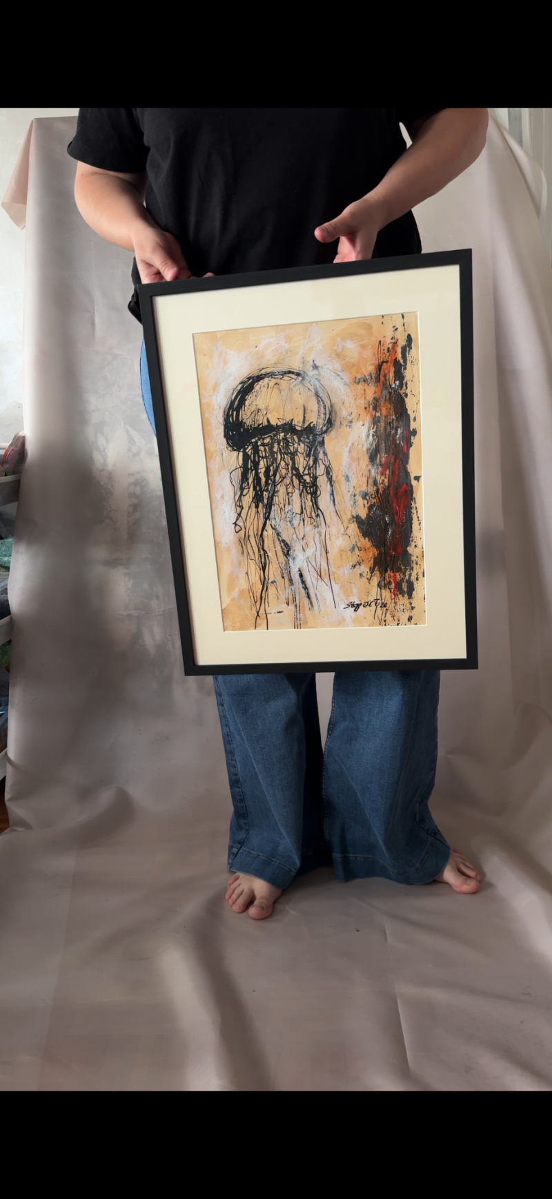 Stone traces IV, Painting Tijana Stojičić Tikka