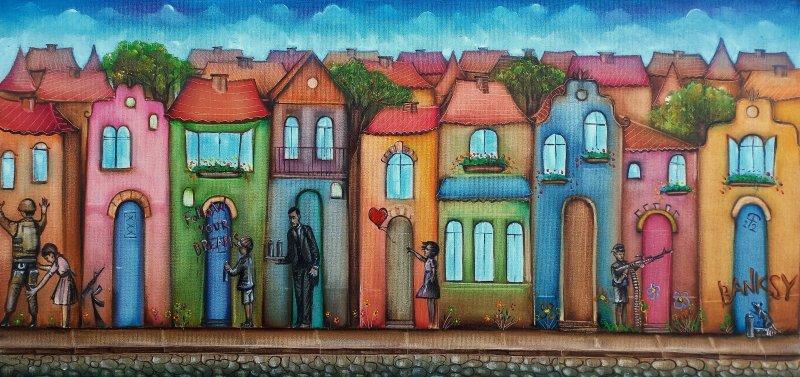 BANKSY, Painting Tomic Radomir