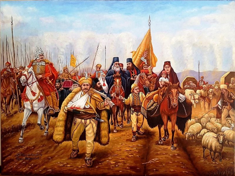Seoba Srba po Paji Jovanoviću, Slika Milenović Božidar