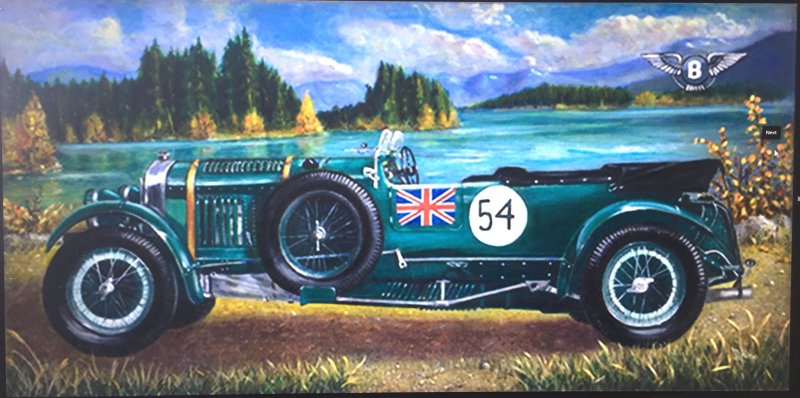 Bentley by the Lake, Painting Dobrosavljevic Nino