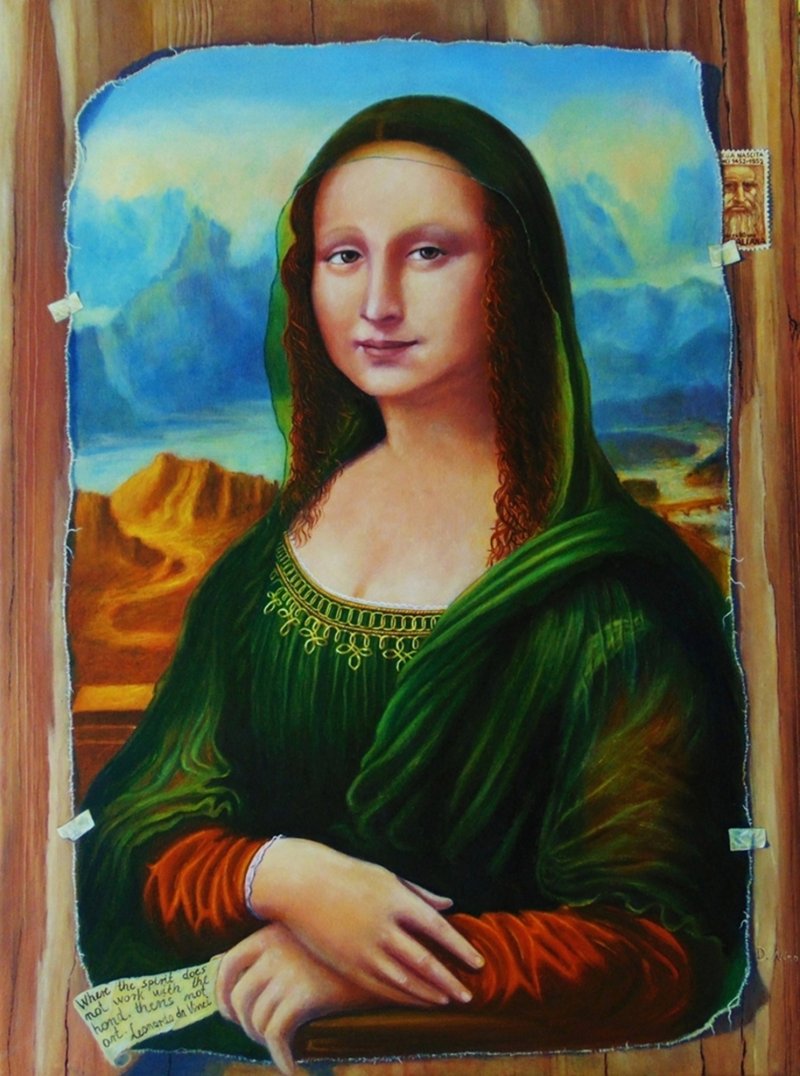 Hommage Leonardu, Slika Dobrosavljevic Nino