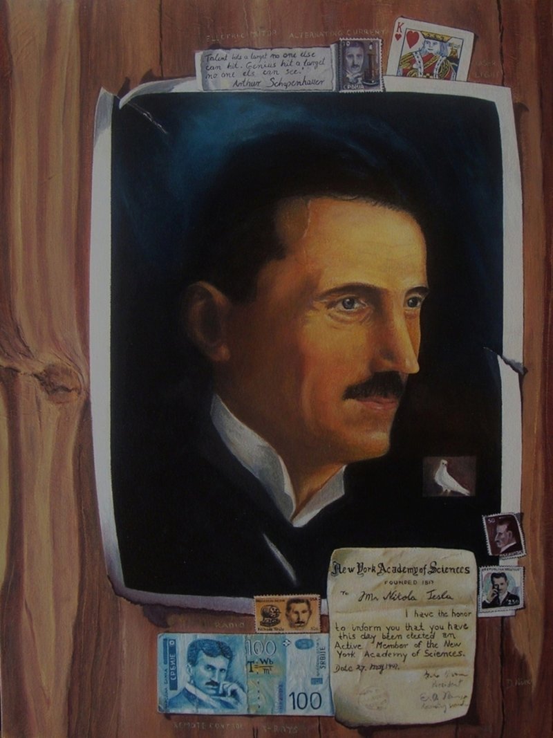 Homage to Tesla, Painting Dobrosavljevic Nino