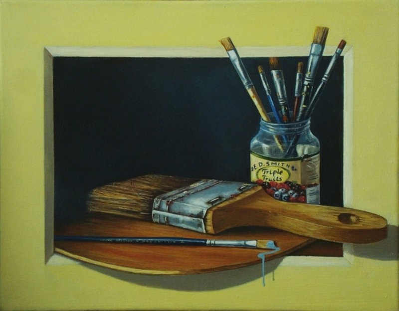 Tribute to Brushes, Painting Dobrosavljevic Nino