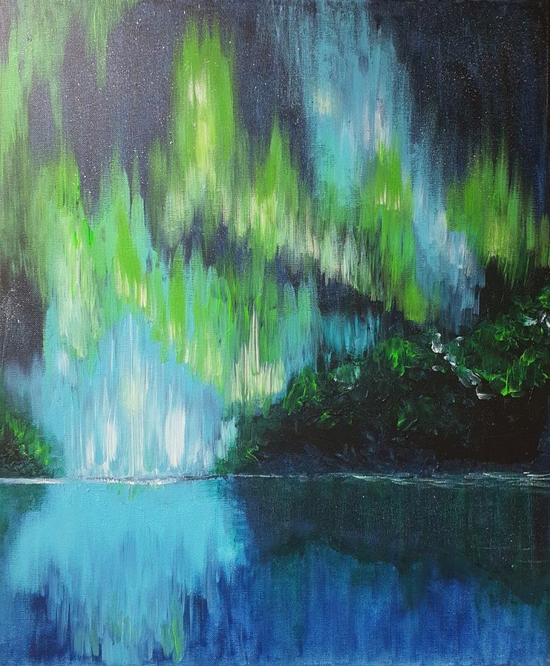 Aurora Borealis 3-7, Painting Manuela