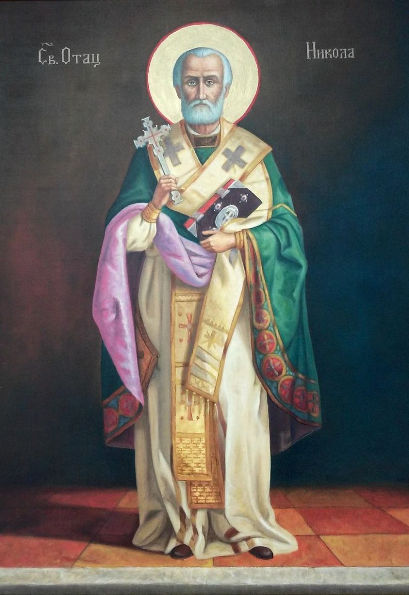 Icon of St. Nicholas, Painting Djukic Borisav