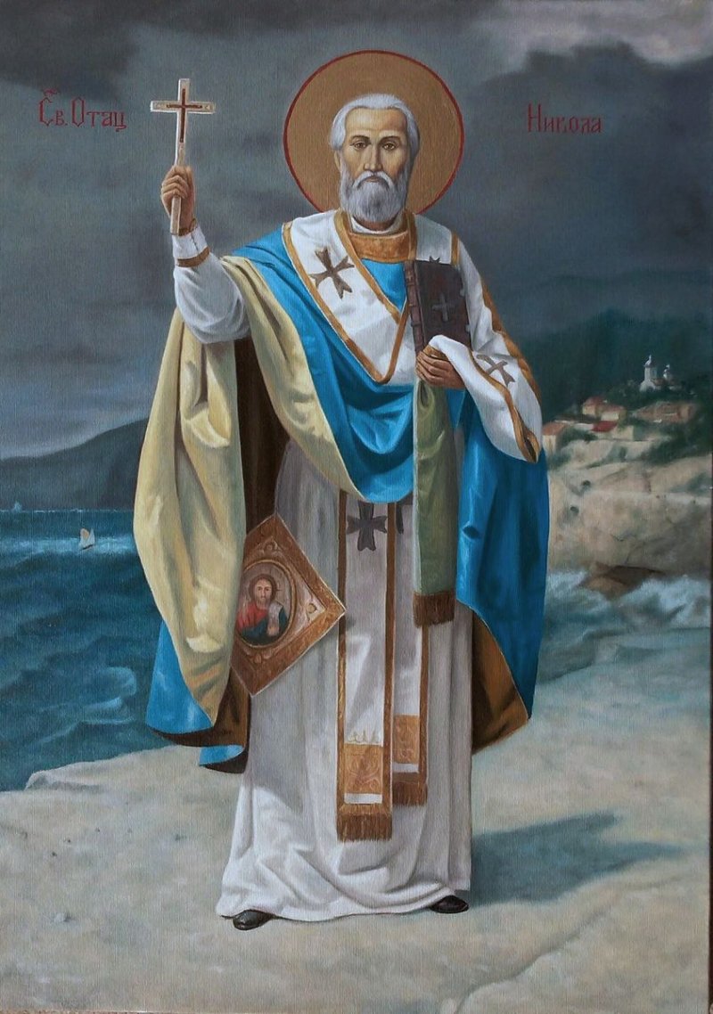 Icon of St. Nicholas, Painting Djukic Borisav