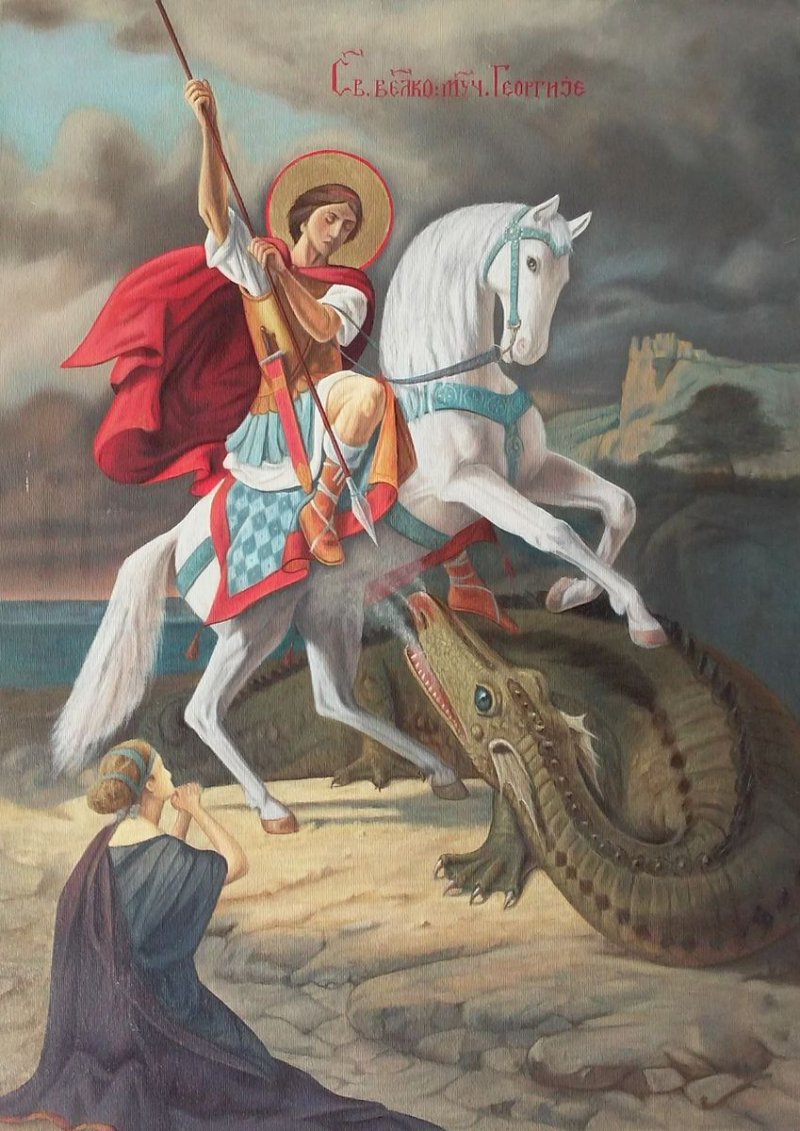 Icon of St. George, Painting Djukic Borisav