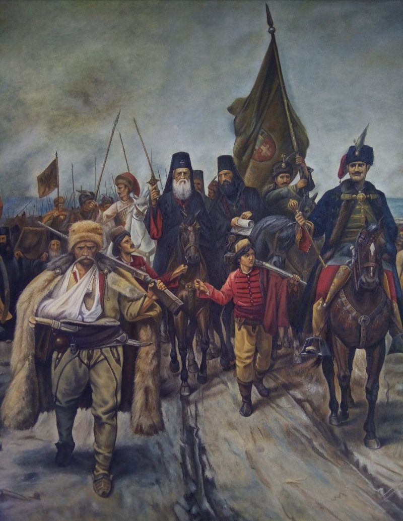 Seoba srba od Paje Jovanovica, Slika Djukic Borisav