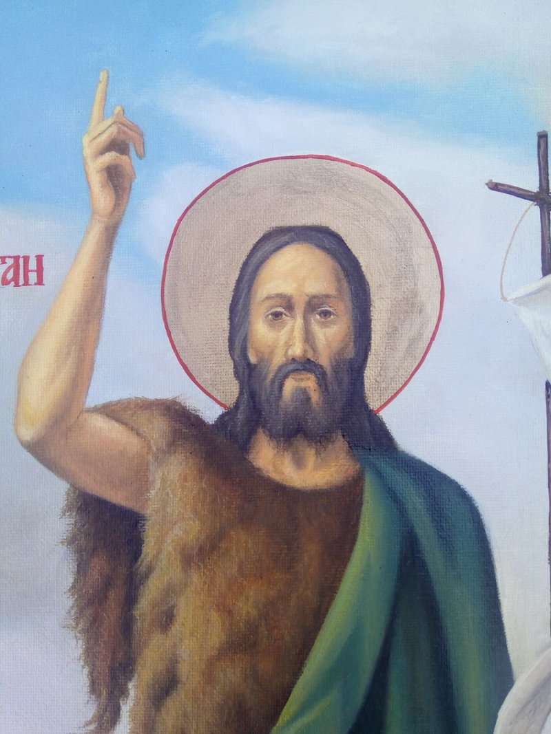 Ikona Sv. Jovan Krstitelj, Slika Djukic Borisav