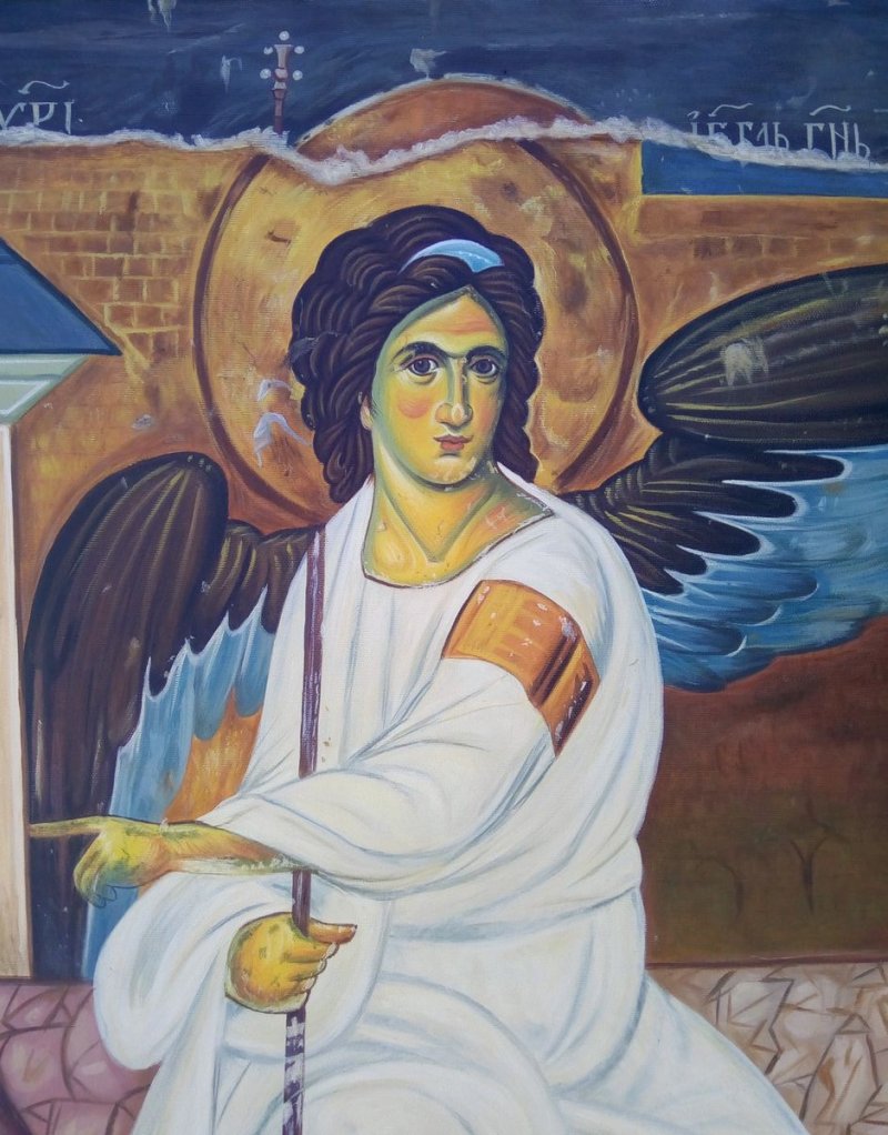 Milesevski white angel, Painting Djukic Borisav