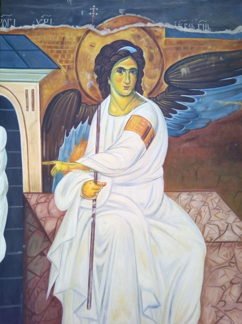 Milesevski white angel, Painting Djukic Borisav