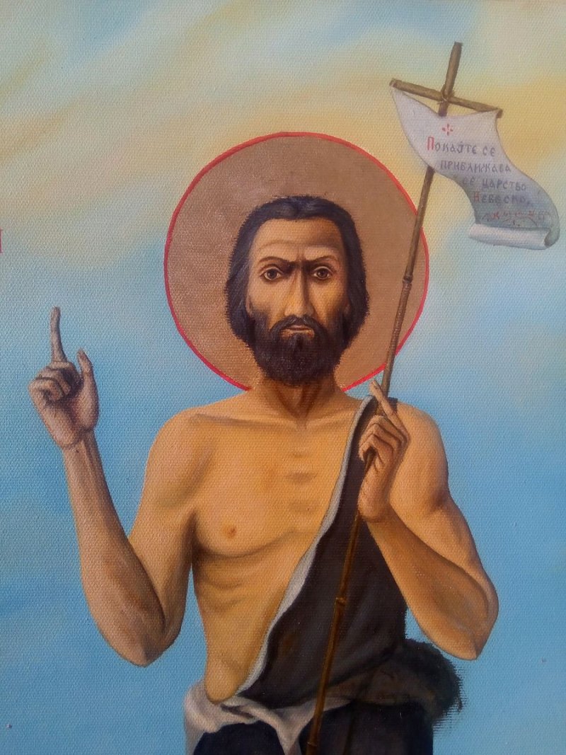 Ikona Sv. Jovan Krstitelj, Slika Djukic Borisav