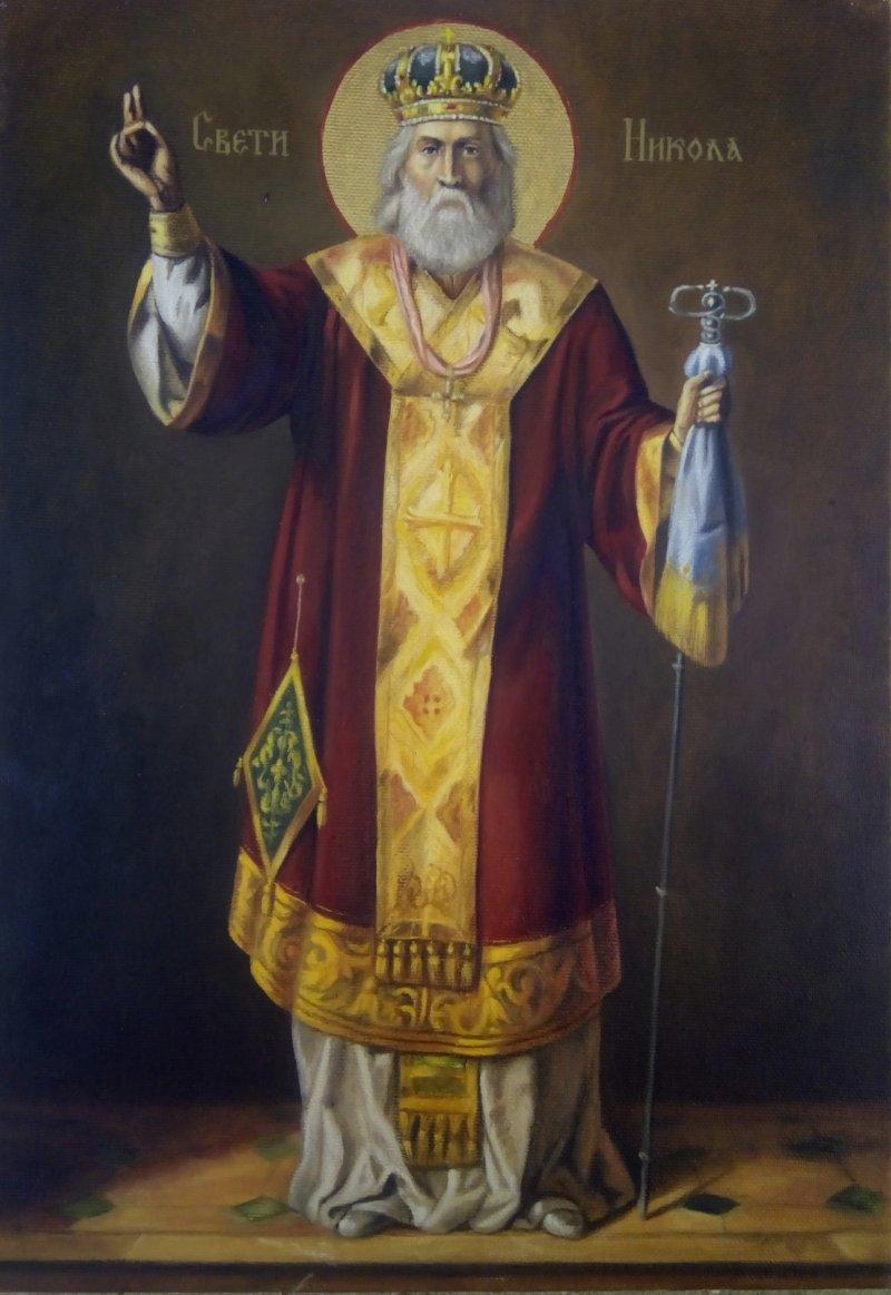 Icon "St Nikolas", Painting Djukic Borisav