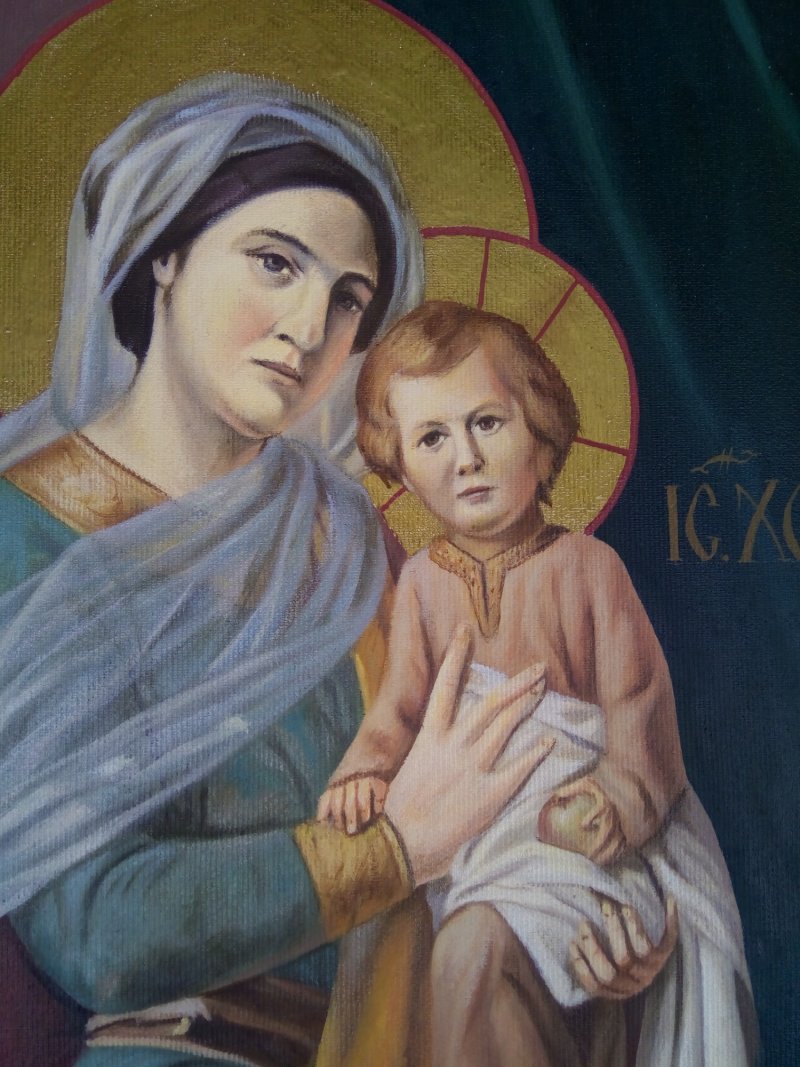 Ikona Presveta Bogorodica sa Isusom Hristom, Slika Djukic Borisav