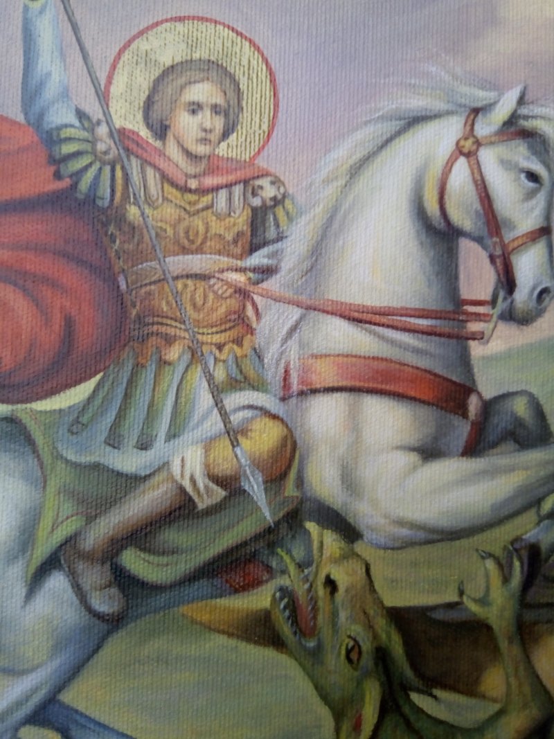 Icon St George, Painting Djukic Borisav